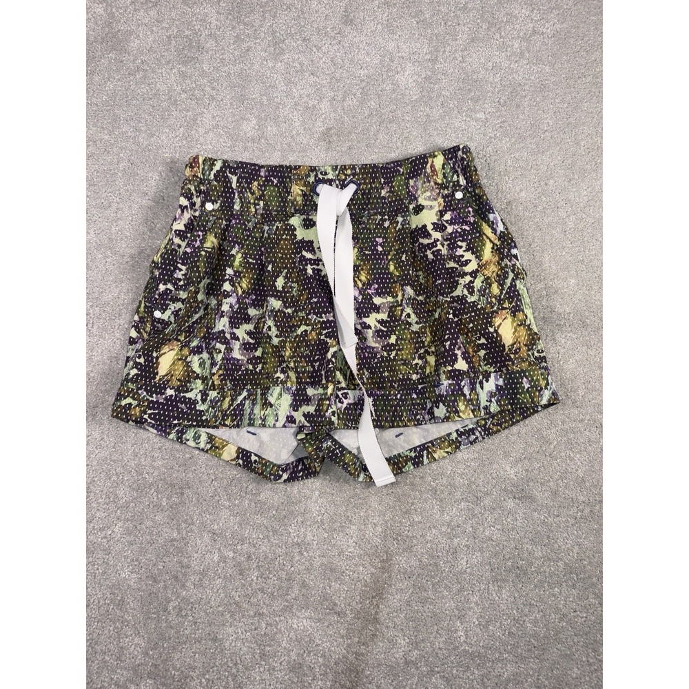 Lululemon Spring Break Away Short Floral Sport White Multi Size 4